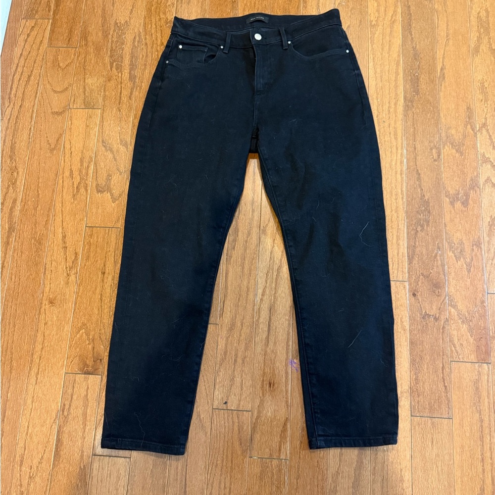 Ann Taylor Black Denim Pants 
Style - the taper